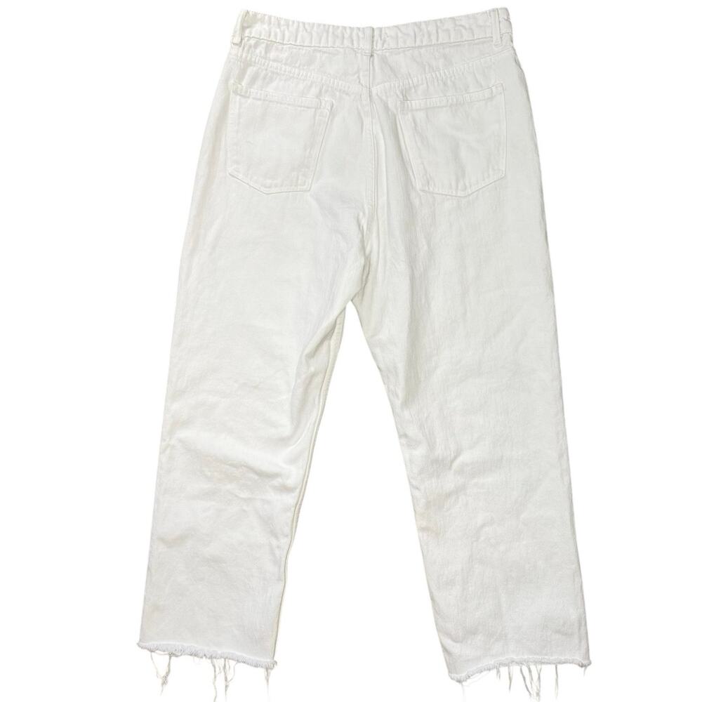 Zara Straight Leg White Jeans Size 14 - Picture 2 of 6
